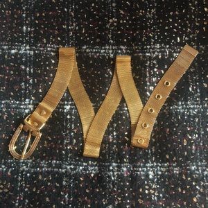 Gold mesh steel belt